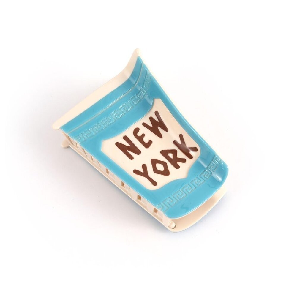 Blue Personalized Acetate Hair Claw Clip Women Style Gift Strong Hold